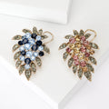 Alloy Rhinestone Grape Brooch Pin For Coat Decoration view 1