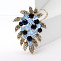 Alloy Rhinestone Grape Brooch Pin For Coat Decoration view 2