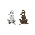Vintage DIY Jewelry Accessory Zinc Alloy Frog Prince Pendant Charm For Necklace Making view 4