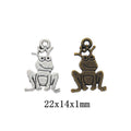 Vintage DIY Jewelry Accessory Zinc Alloy Frog Prince Pendant Charm For Necklace Making view 1