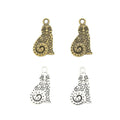 Vintage DIY Jewelry Accessory Zinc Alloy Cat Pendant Charm For Crafts And Necklace Making view 4