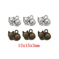 Vintage DIY Jewelry Accessory Zinc Alloy Cat Pendant Charm For Necklace Making view 1