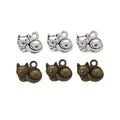Vintage DIY Jewelry Accessory Zinc Alloy Cat Pendant Charm For Necklace Making view 4