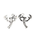 Antique Silver Zinc Alloy Lobster Charm Pendant for DIY Necklace Bracelet Jewelry Making view 2