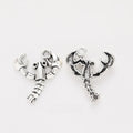 Antique Silver Zinc Alloy Lobster Charm Pendant for DIY Necklace Bracelet Jewelry Making view 1