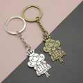 Metal Princess Pendant Keychain Cute Bag Charm Gift view 1