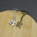 Zinc Alloy Kissing Couple Keychain For Bag Charm Gift view 3