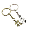 Zinc Alloy Kissing Couple Keychain For Bag Charm Gift view 5