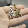 Zinc Alloy Kissing Couple Keychain For Bag Charm Gift view 4