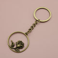 Metal Rose Flower Keychain Bag Charm Gift view 6