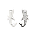Antique Silver Zinc Alloy Shark Charm Pendant for DIY Necklace Bracelet Jewelry Making view 3
