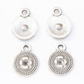 Zinc Alloy Round Flower Charm Pendant for DIY Necklace Bracelet Jewelry Making view 3