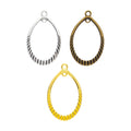 Zinc Alloy Teardrop Charm Pendant for DIY Necklace Bracelet Jewelry Making view 5