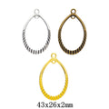 Zinc Alloy Teardrop Charm Pendant for DIY Necklace Bracelet Jewelry Making view 1