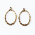 Zinc Alloy Teardrop Charm Pendant for DIY Necklace Bracelet Jewelry Making view 3