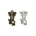 Zinc Alloy Frog Charm Pendant for DIY Necklace Bracelet Jewelry Making view 4