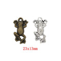 Zinc Alloy Frog Charm Pendant for DIY Necklace Bracelet Jewelry Making view 1
