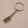 Metal Cassette Tape Keychain Bag Charm view 6