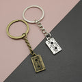 Metal Cassette Tape Keychain Bag Charm view 1