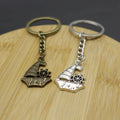 Metal Sailboat Keychain Bag Charm view 4