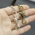 Metal Simple Thorn Pendant Keychain Punk Bag Charm view 3