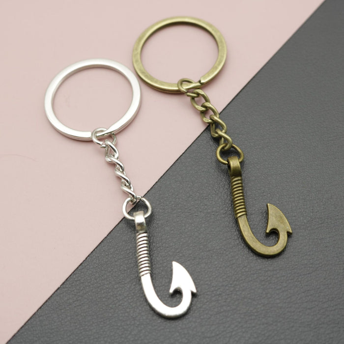 Zinc Alloy Hook Keychain Bag Charm Key Ring