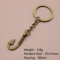 Zinc Alloy Hook Keychain Bag Charm Key Ring view 2