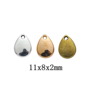 Zinc Alloy Teardrop Charm Pendant No.109835 for DIY Necklace Bracelet Jewelry Making