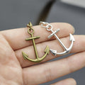 Zinc Alloy Minimal Anchor Pendant Keychain Car Key Ring view 4