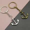 Zinc Alloy Minimal Anchor Pendant Keychain Car Key Ring view 1