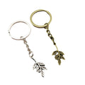 Metal Tree Branch Keychain Bag Charm Key Ring view 5
