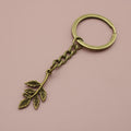 Metal Tree Branch Keychain Bag Charm Key Ring view 6
