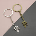 Metal Tree Branch Keychain Bag Charm Key Ring view 1