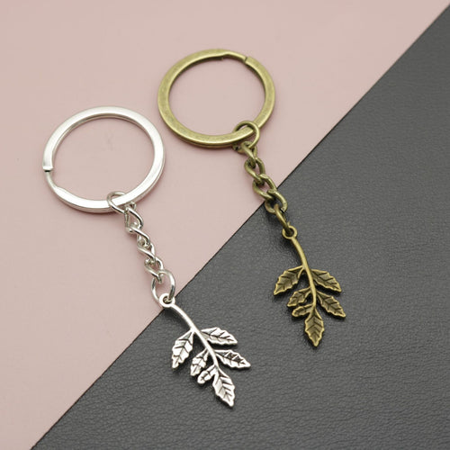 Metal Tree Branch Keychain Bag Charm Key Ring