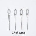 Antique Silver Zinc Alloy Needle Charm Pendant for DIY Necklace Bracelet Jewelry Making view 1