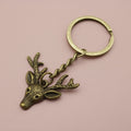 Zinc Alloy Deer Head Keychain Bag Charm – Antique Copper view 6