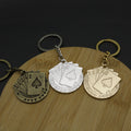 Zinc Alloy Playing Card Keychain For Bag Charm Gift view 3