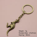 Zinc Alloy Kangaroo Keychain Animal Bag Charm Gift view 2