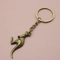 Zinc Alloy Kangaroo Keychain Animal Bag Charm Gift view 6
