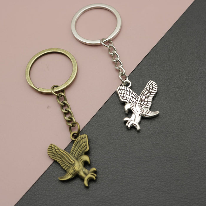 Zinc Alloy Eagle Keychain Animal Bag Charm Key Ring