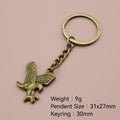 Zinc Alloy Eagle Keychain Animal Bag Charm Key Ring view 2