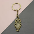 Metal Minimalist Owl Keychain For Bag Charm Gift view 1