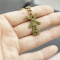 Metal Minimalist Windmill Keychain Bag Charm Gift view 3