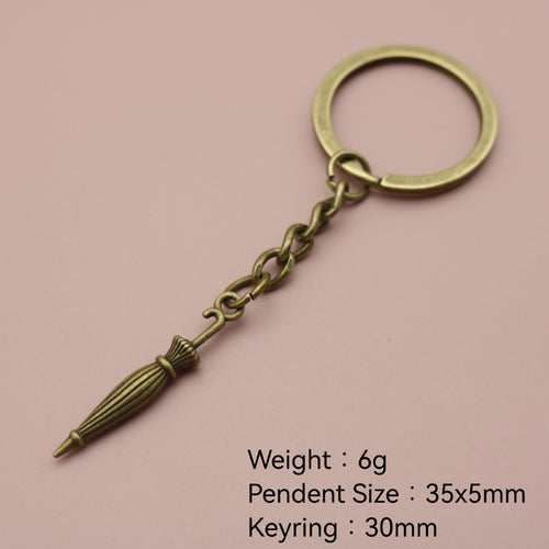 Metal Umbrella Keychain Bag Charm