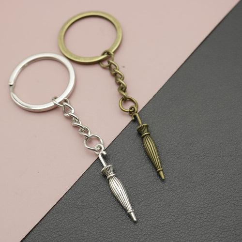 Metal Umbrella Keychain Bag Charm
