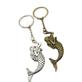 Metal Mermaid Tail Keychain Ocean Bag Charm Gift view 5