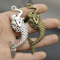 Metal Mermaid Tail Keychain Ocean Bag Charm Gift view 4