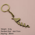 Metal Parent And Child Bird Keychain Gift view 2