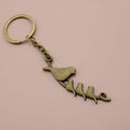 Metal Parent And Child Bird Keychain Gift view 6