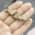 Metal Parent And Child Bird Keychain Gift view 3